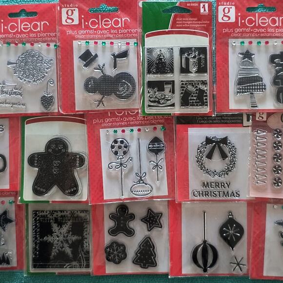 Huge Lot of Clear Christmas Stamps - Picture 3 of 3